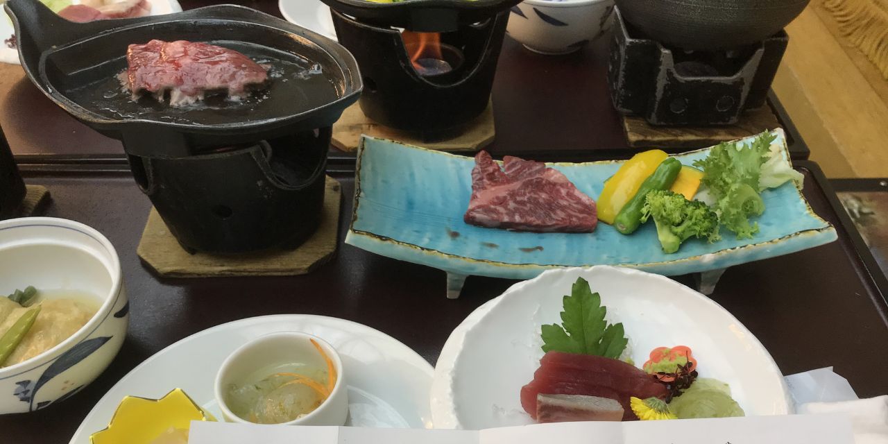 伊香保温泉の夕食